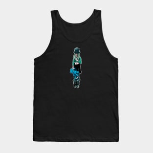 Teddy Hannah sticker Tank Top